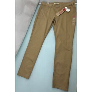 Levis 711 Skinny Women's Jeans Size 16 M 33X30 Beige Mid Rise Soft Touch Stretch